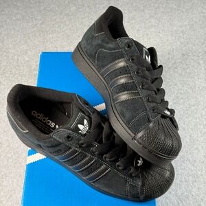 adidas Superstar II JH5470 Black Shell Toe Sneakers Men's 8.5 Women's 9.5 NIB